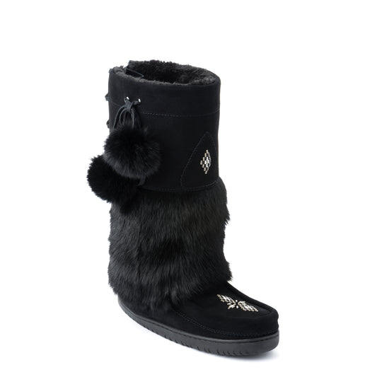 Adjustable Snowy Owl Mukluk - Black