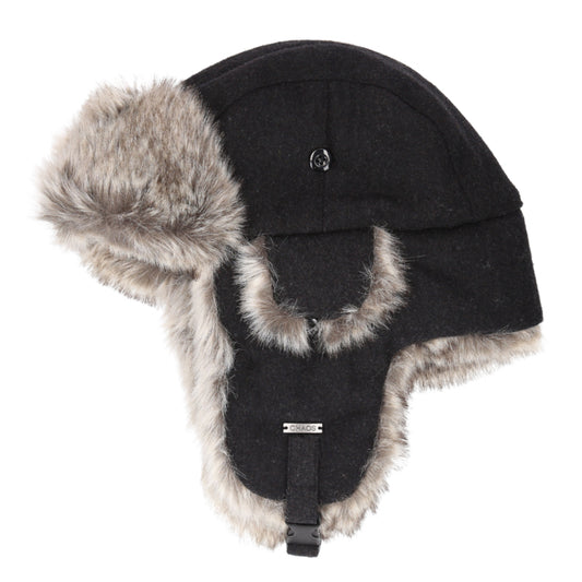 Dylan Trapper Hat - Heather Black