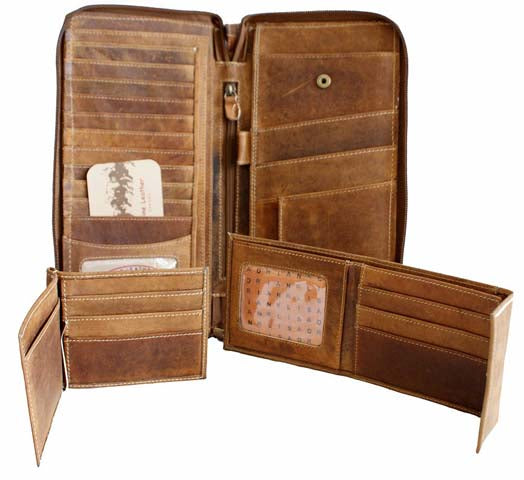 Leather Travel Wallet - Style 2319