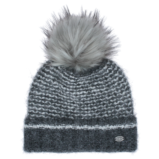 Fluff Beanie with Pom Pom