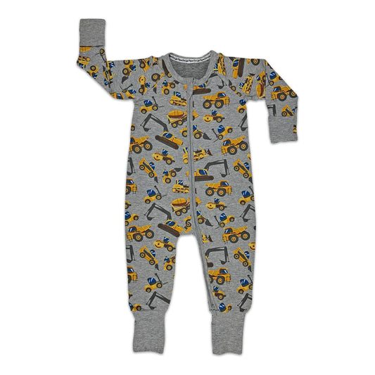 Construction Vehicles Baby Pyjamas