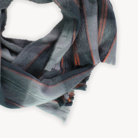 Seamless Scarf - Retro Grey Plaid
