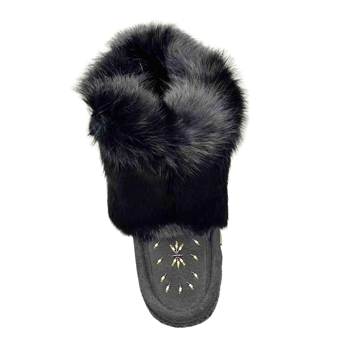 Ankle Mukluks - Black Suede