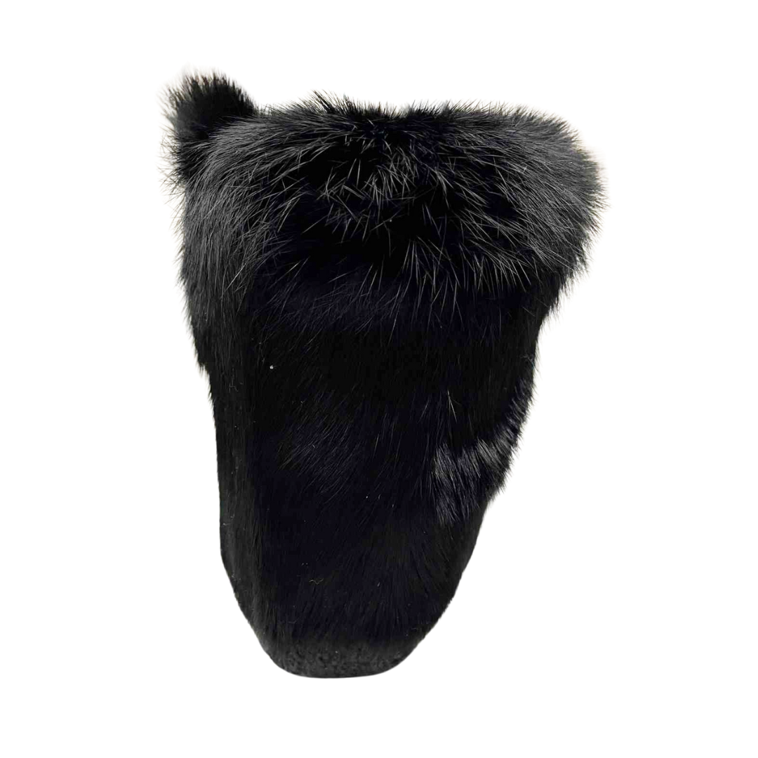 Ankle Nappa Leather Mukluks - Black