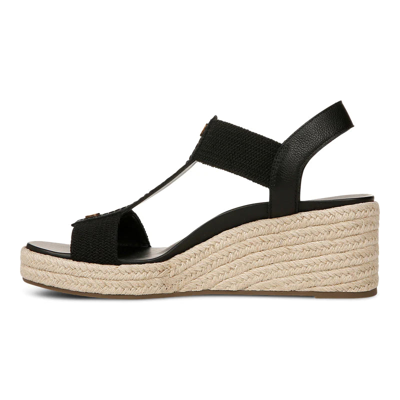 Celera Wedge Sandal - Black