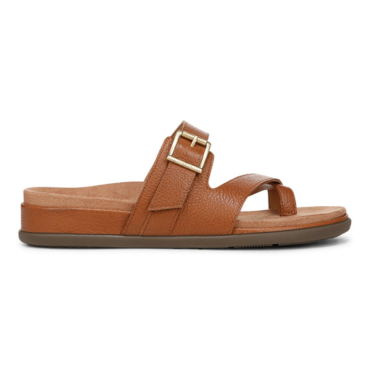 Carmela Strappy Slide Sandal - Tan