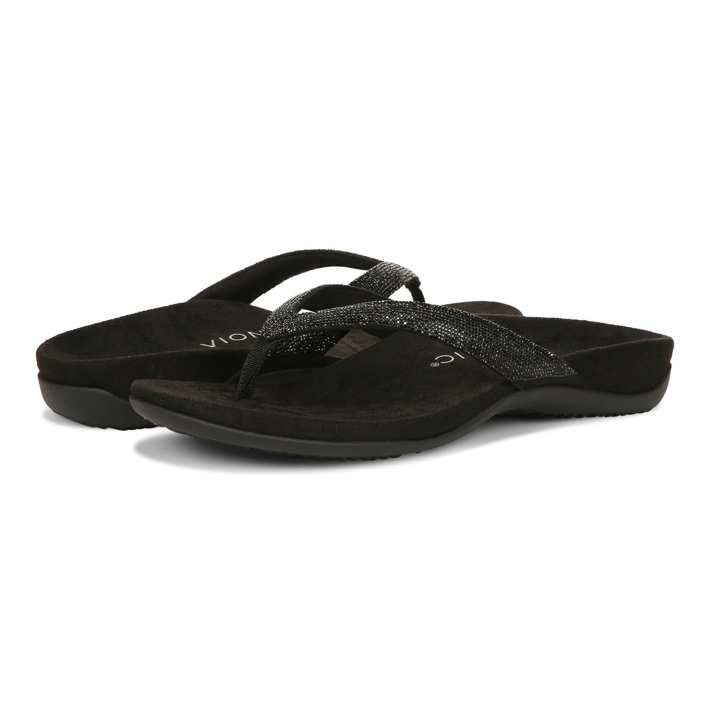 Dillon Shine Sandal WIDE - Black