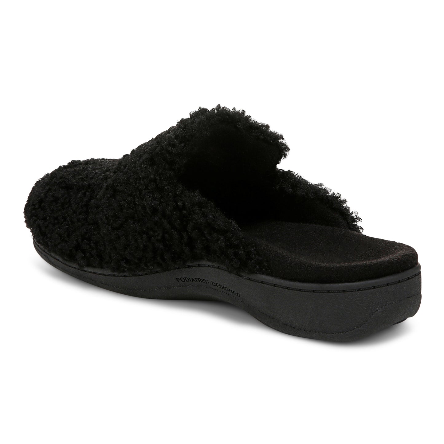 Gemma II Shearling Slipper - Black