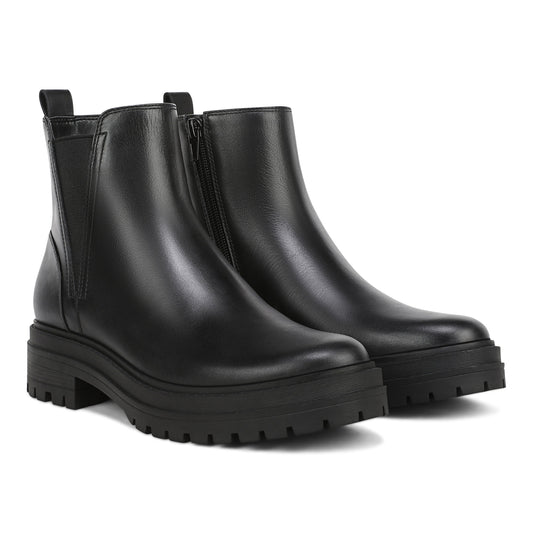 Georgina Bootie - Black Leather