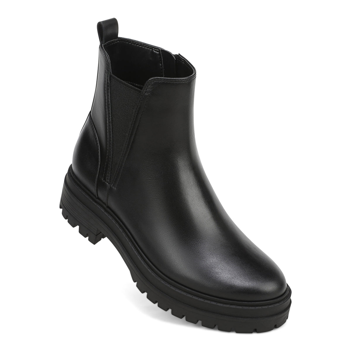 Georgina Bootie - Black Leather