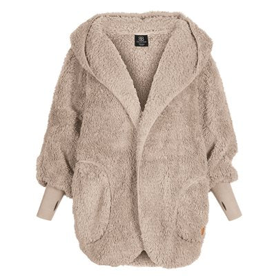 Women's Fluffy Sherpa Sweater - Beige