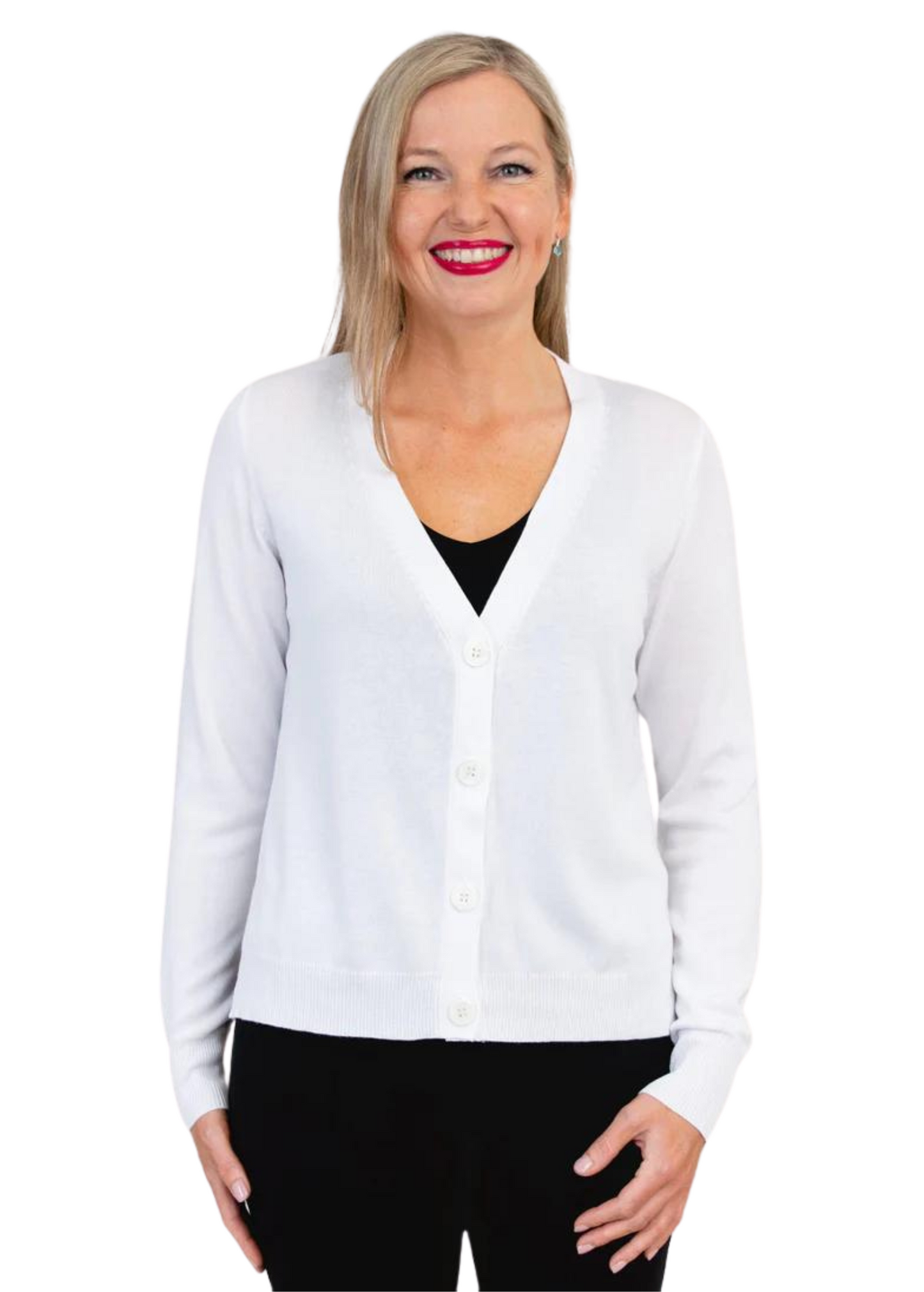 Jessica Sweater White - Bamboo Cotton