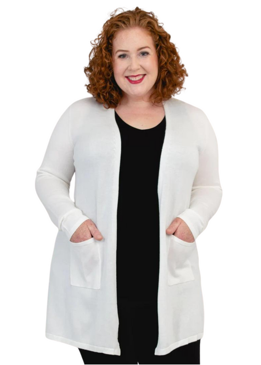 Justine Sweater White - Bamboo