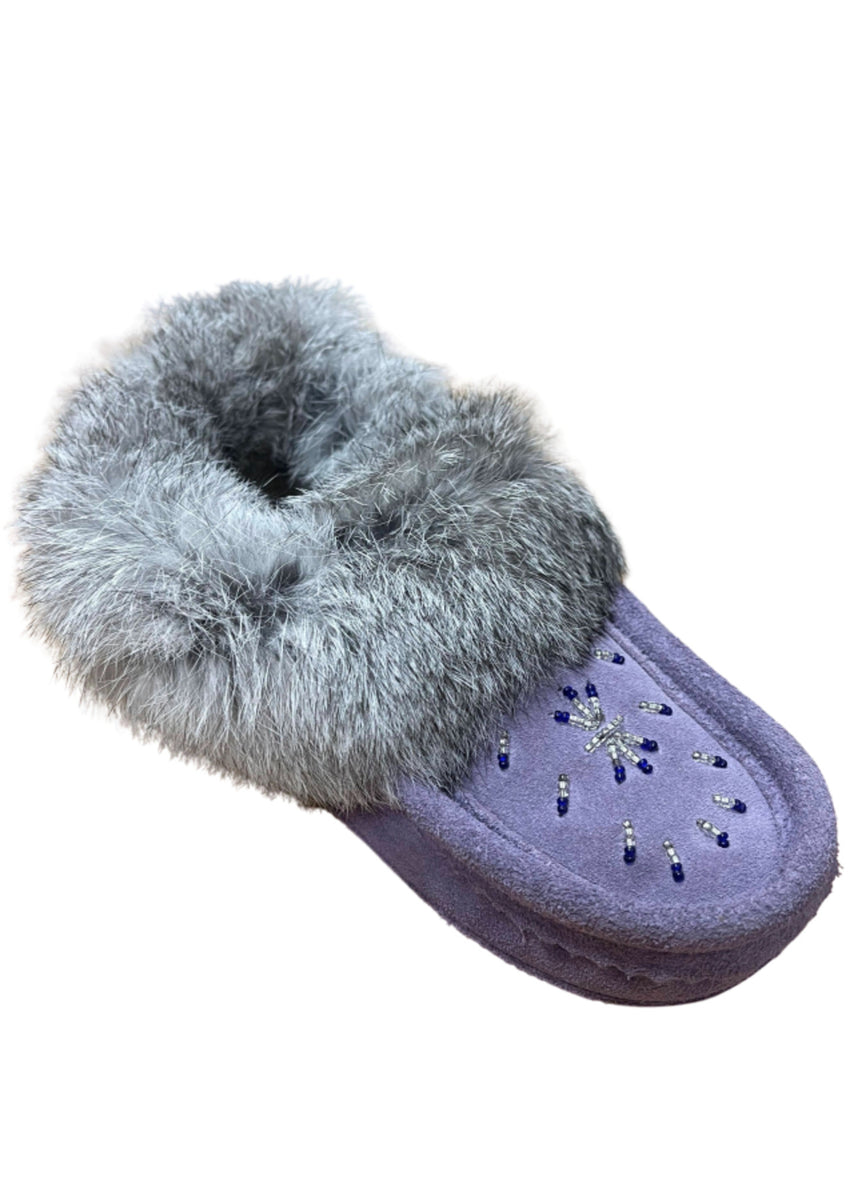 Purple discount moccasin slippers