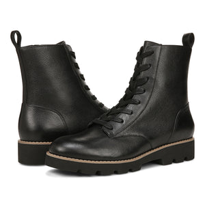 Lani Lace Up Combat Boot - Black WIDE LAST ONE SIZE 9