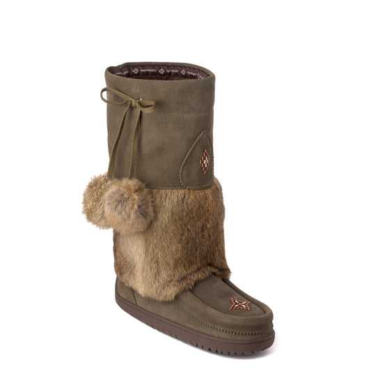 Snowy Owl Waterproof Mukluk - Dark Olive