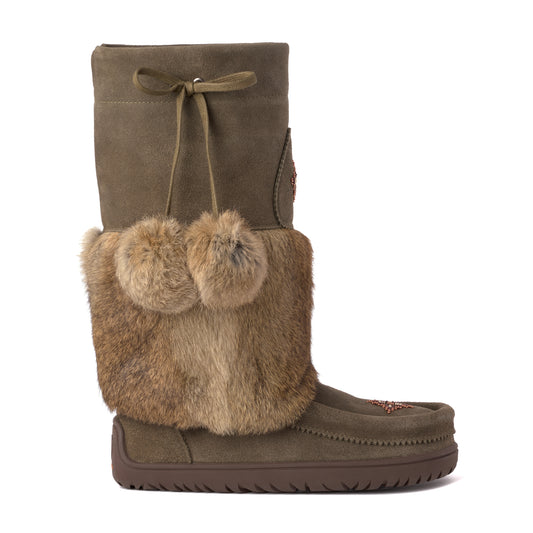 Snowy Owl Waterproof Mukluk - Dark Olive