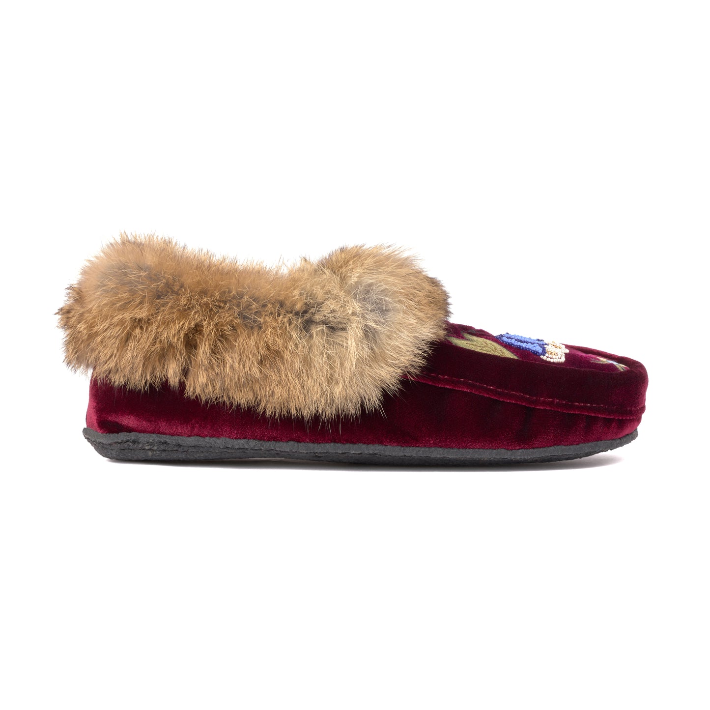 Velvet Tipi Moccasin - Red Dahlia