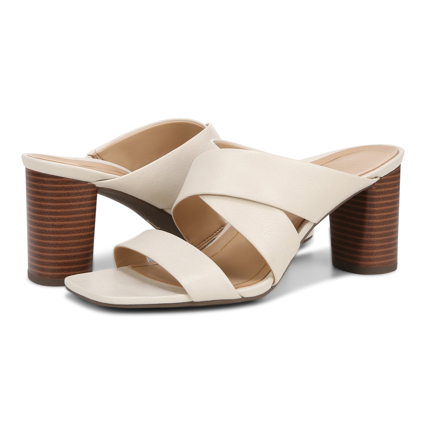 Merlot Heeled Sandal - Cream