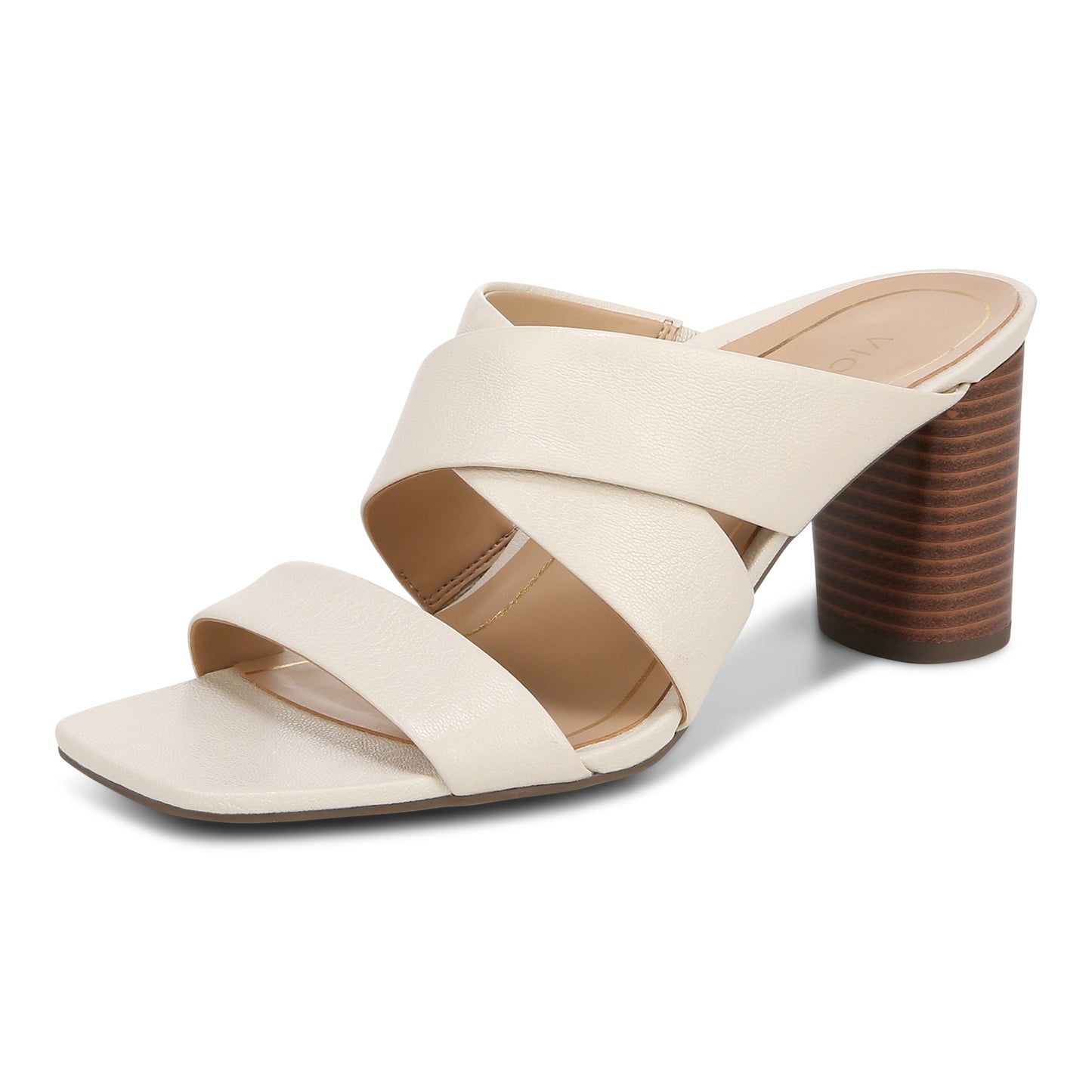 Merlot Heeled Sandal - Cream