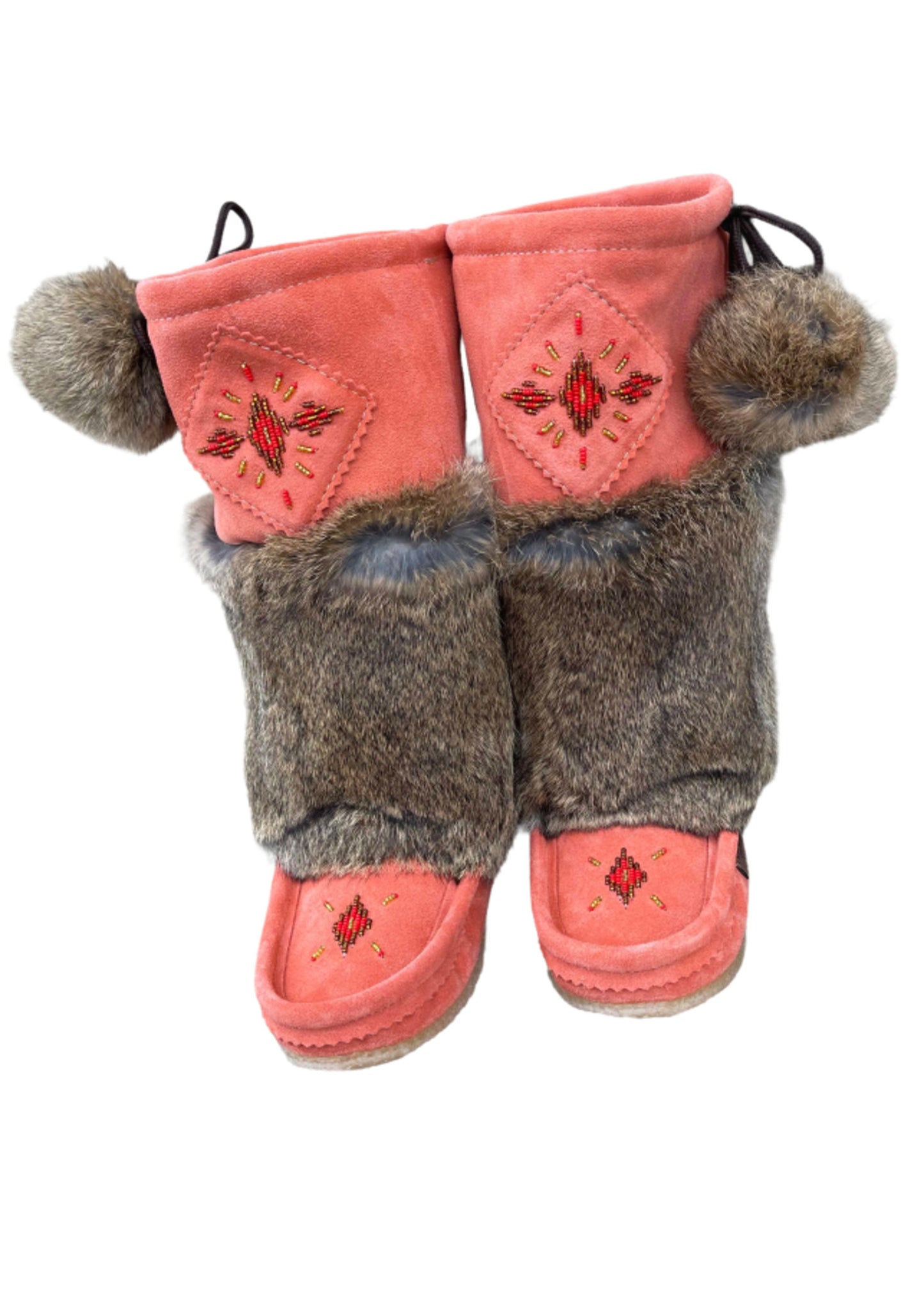 Mid Mukluks - Coral (Crepe Sole)