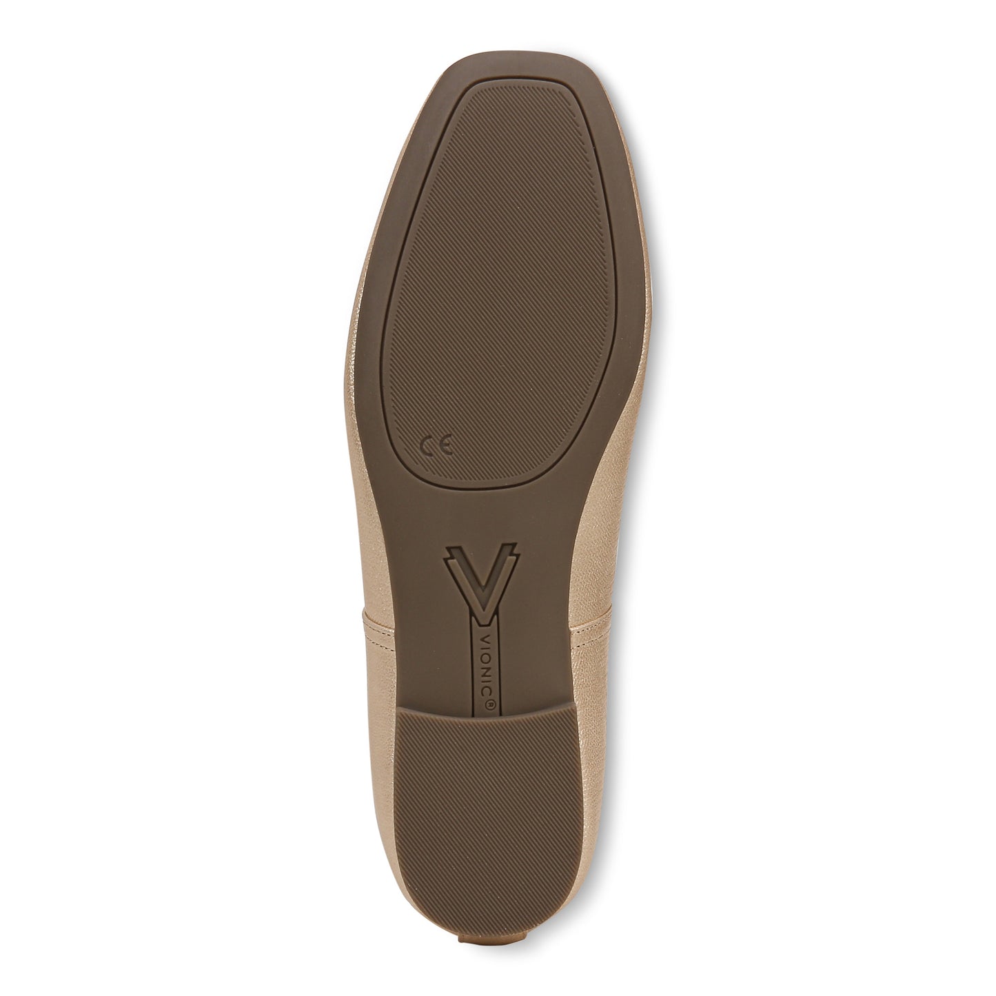 Orinda Square Toe Ballet Flat - Gold