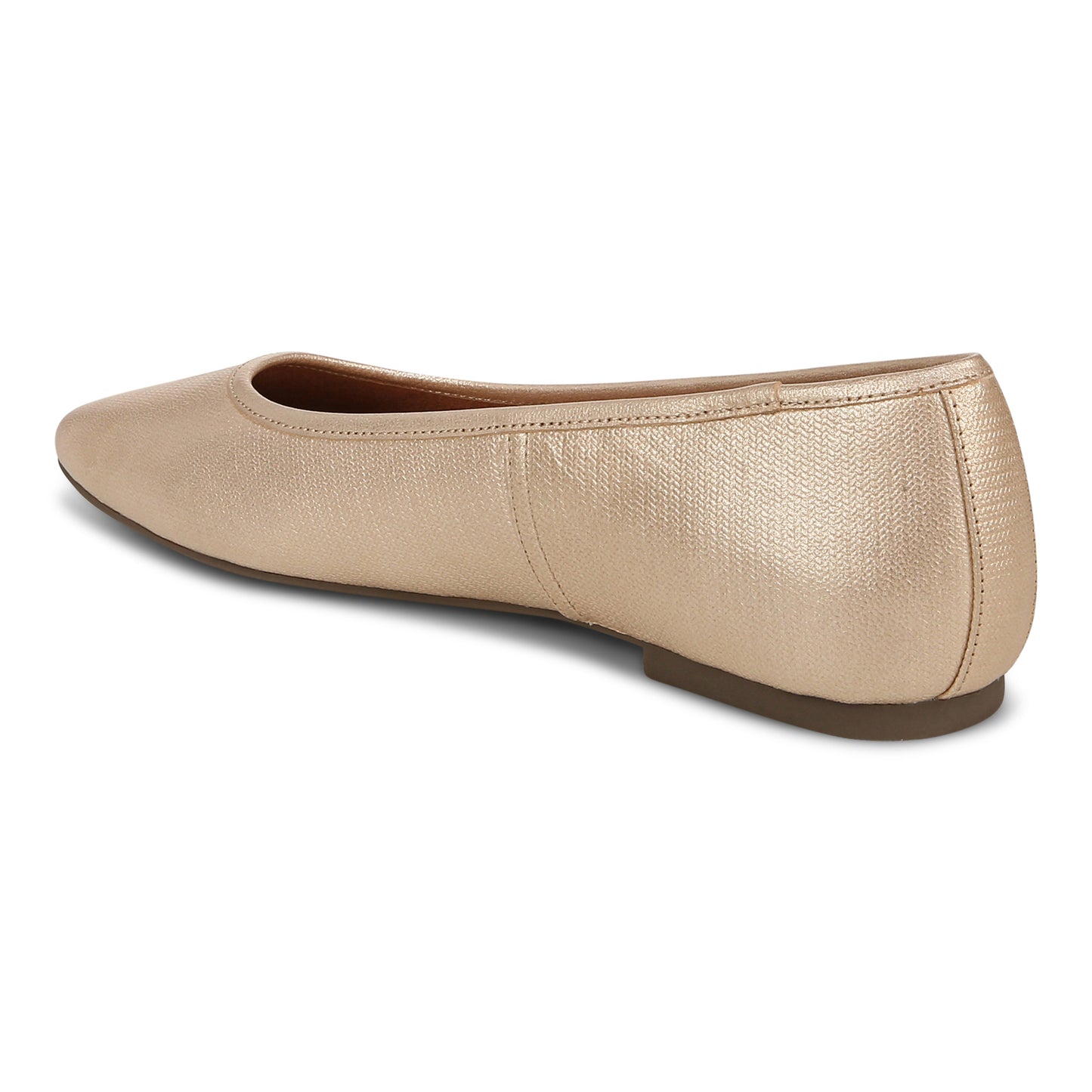 Orinda Square Toe Ballet Flat - Gold