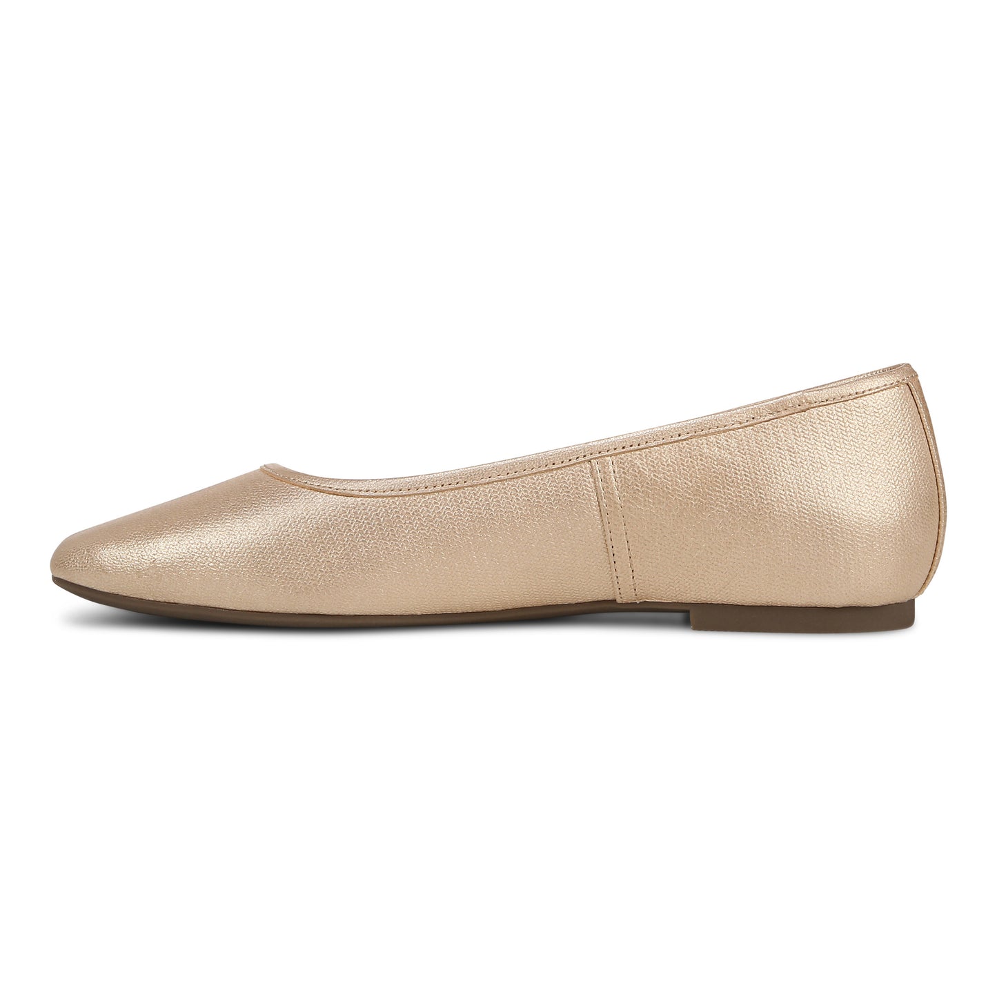 Orinda Square Toe Ballet Flat - Gold