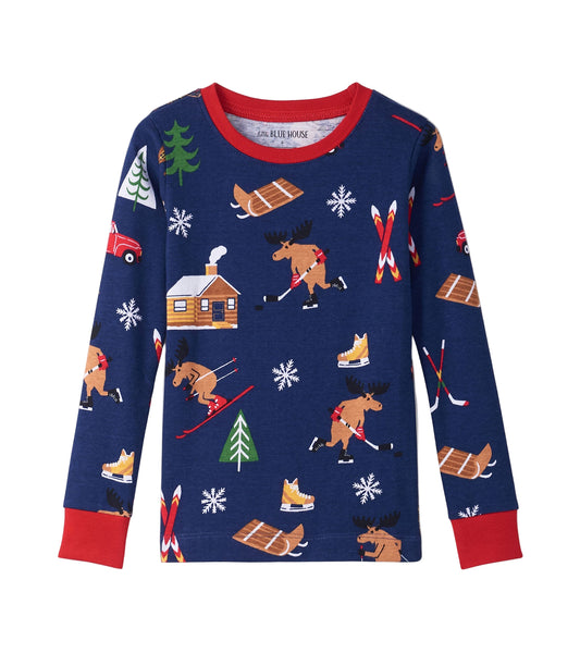 Winter Cabin Kids Pyjama Set
