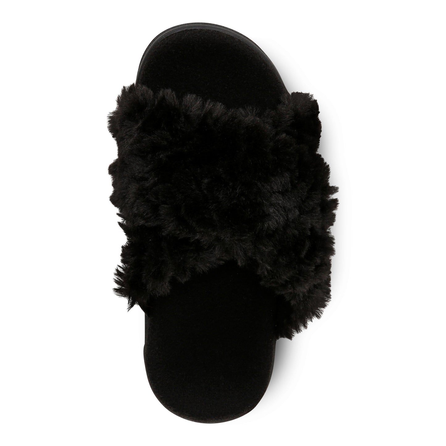 Relax II Slipper - Black Furry