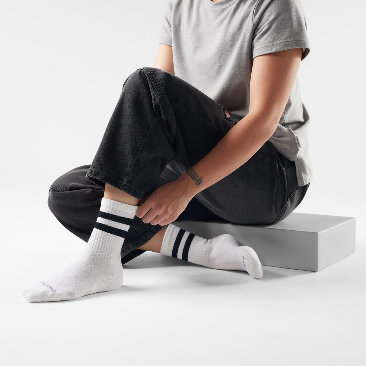 Everyday Athletic Striped Crew Sock