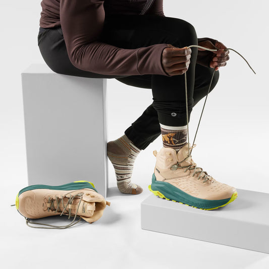 Hike Bear Stripe Mid Crew Socks