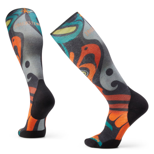 Ski Targeted Cushion Trickster Print Over The Calf Socks