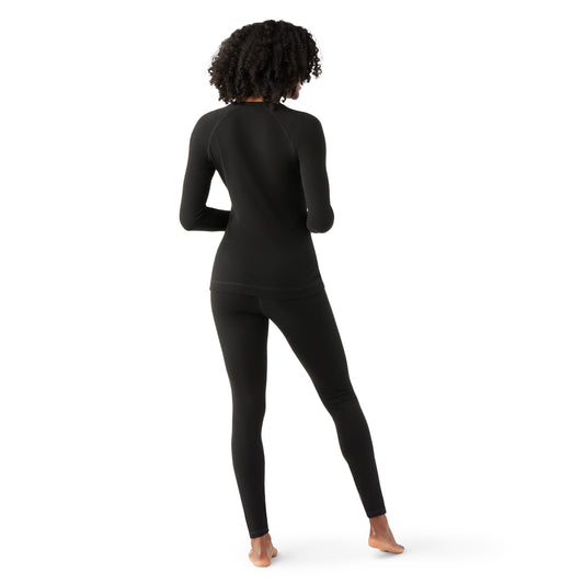 Women's Classic Thermal Merino Base Layer Crew - Black
