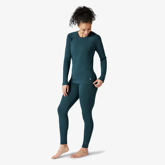 Women's Classic Thermal Merino Base Layer Crew - Twilight Blue Heather