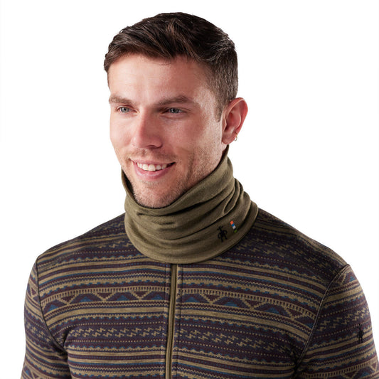 Thermal Merino Reversible Neck Gaiter - Winter Moss Heather
