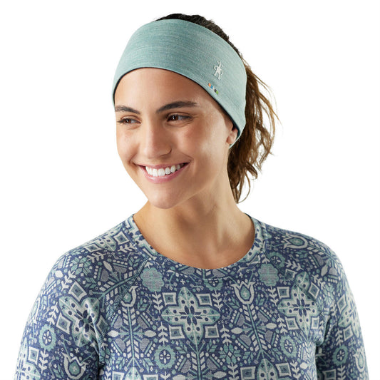 Merino 250 Reversible Headband - Arctic Green/Twilight Blue