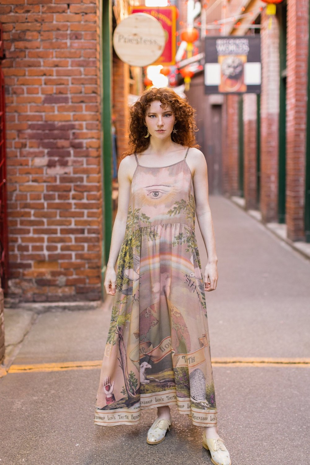 Friendship Love & Truth Vintage Wash Slip Dress