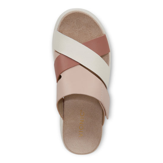 Uptown Sunset Wedge Sandal - Cinder Rose