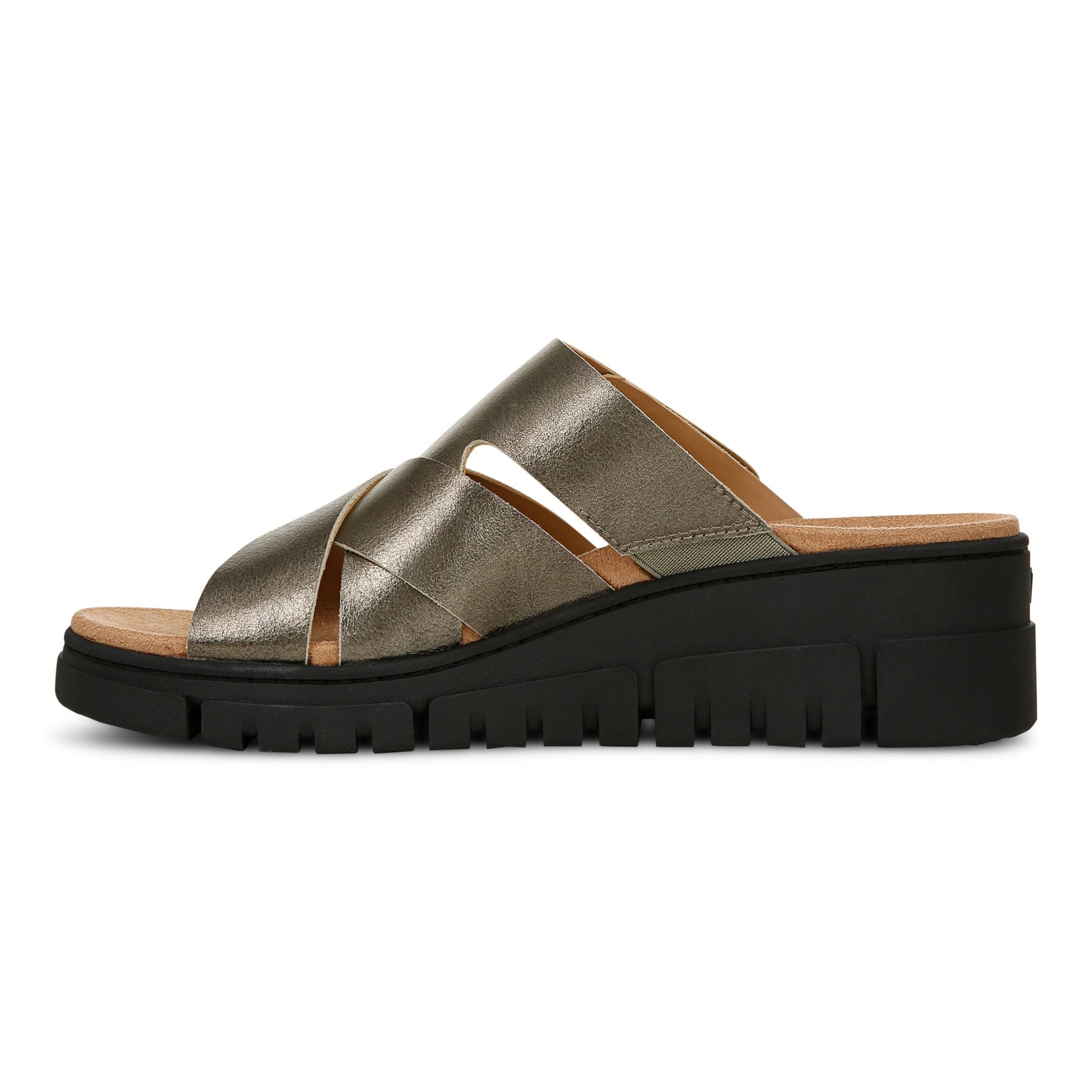 Uptown Sunset Wedge Sandal - Gunmetal
