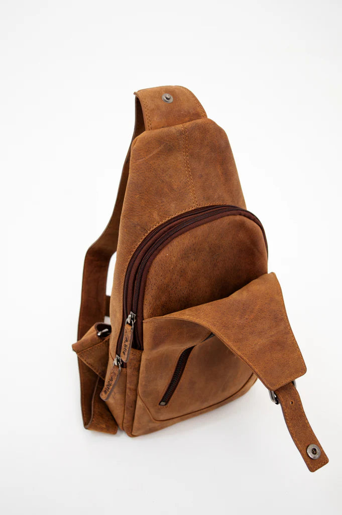 Leather Sling Bag - Style 2854