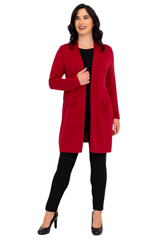 Justine Lipstick Sweater - Bamboo