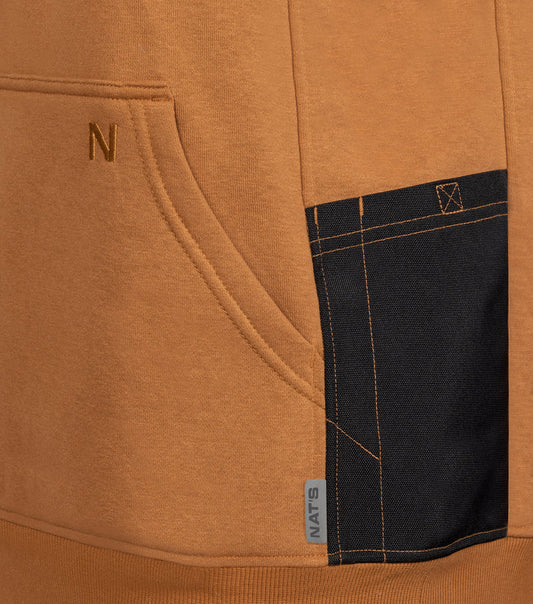 Hoodie with Side Pockets - Camel