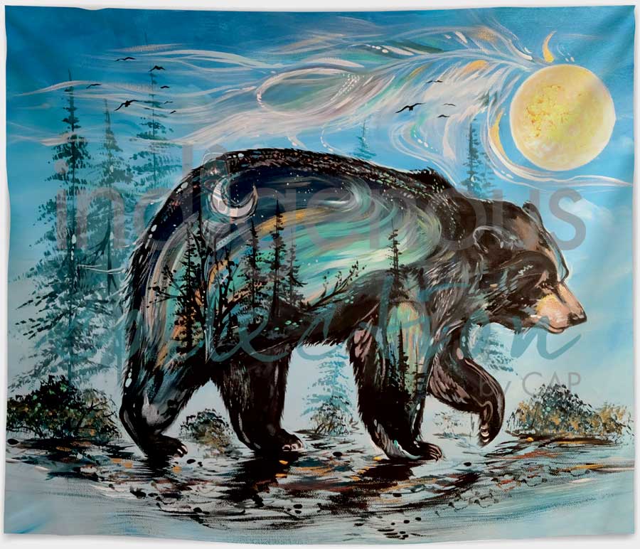 A Bear's Journey Fleece Blanket