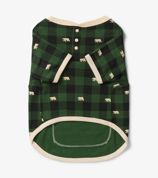 Forest Green Plaid Dog Pyjamas