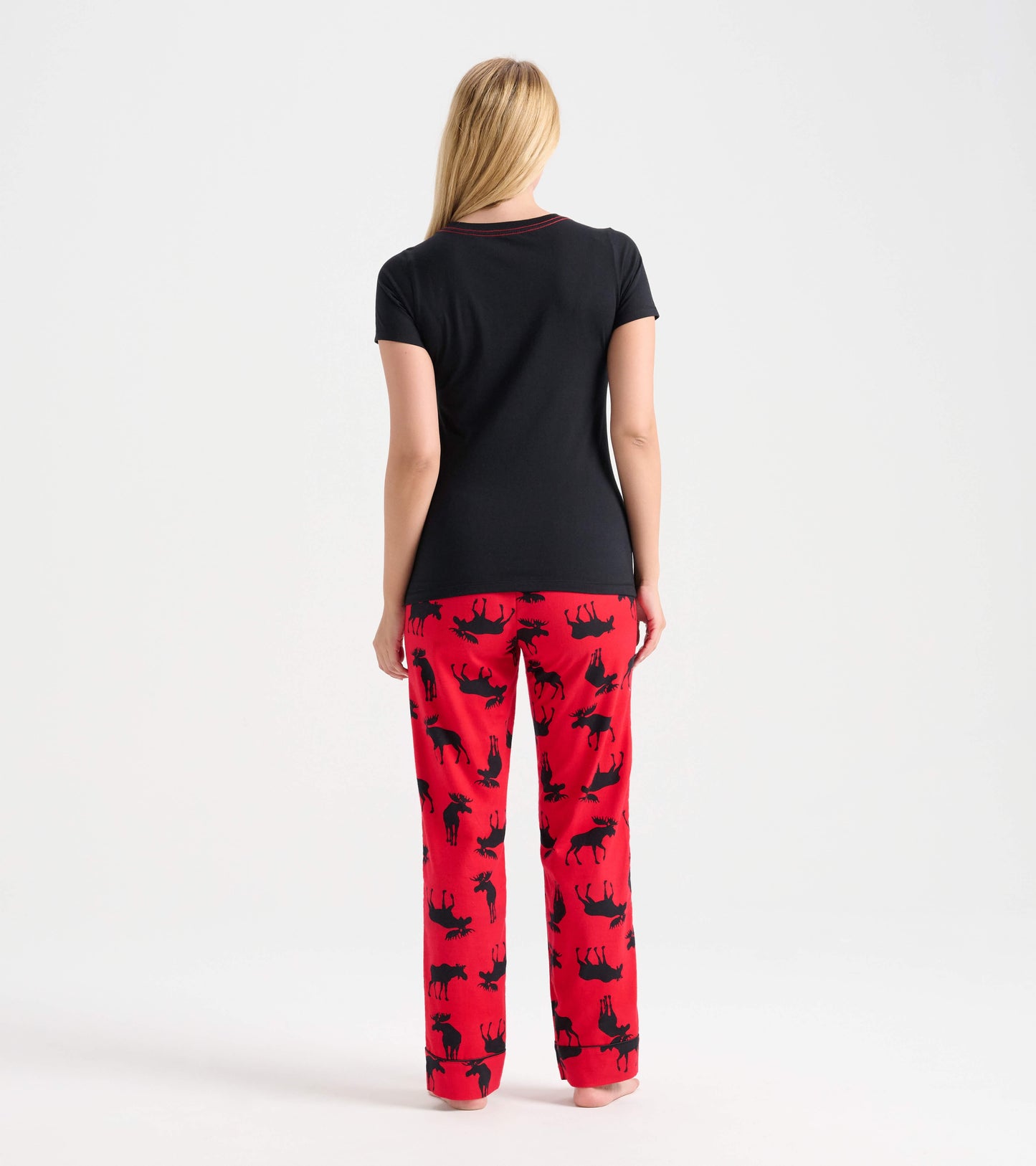 Black with Red Moose - Women's Tee