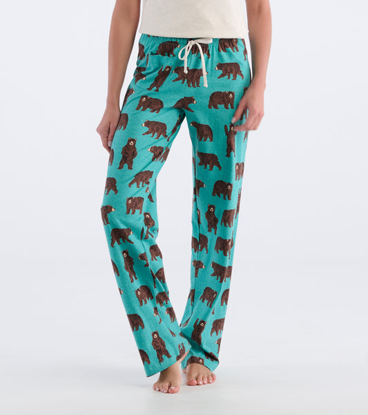 Brown Bears Women's Jersey Pyjama Pants