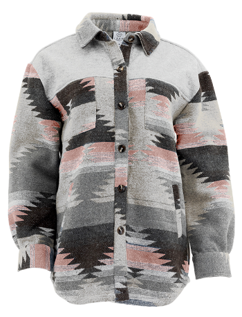 Aztec Jackets - Pink/Grey