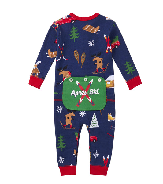 Winter Cabin Baby Union Suit