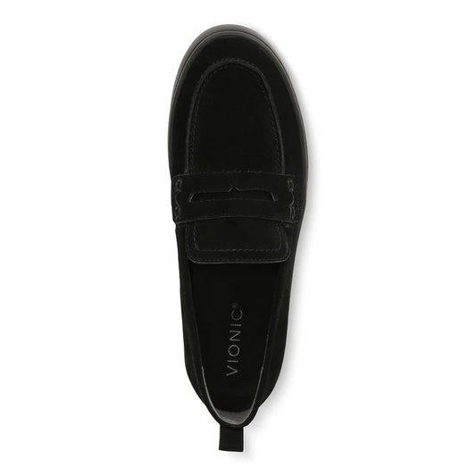 Uptown Loafer - Black Suede